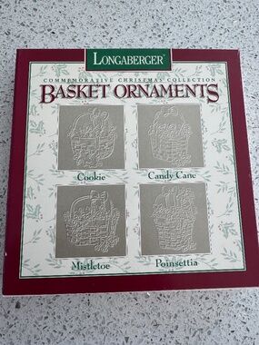 Longaberger Vintage pewter Commemorative Christmas Collection